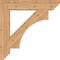 Ekena Millwork Westlake Slat Smooth Bracket, Western Red Cedar, 5 1/2"W x 34"D x 34"H BKT06X34X34WTL06SWR - alternate 3